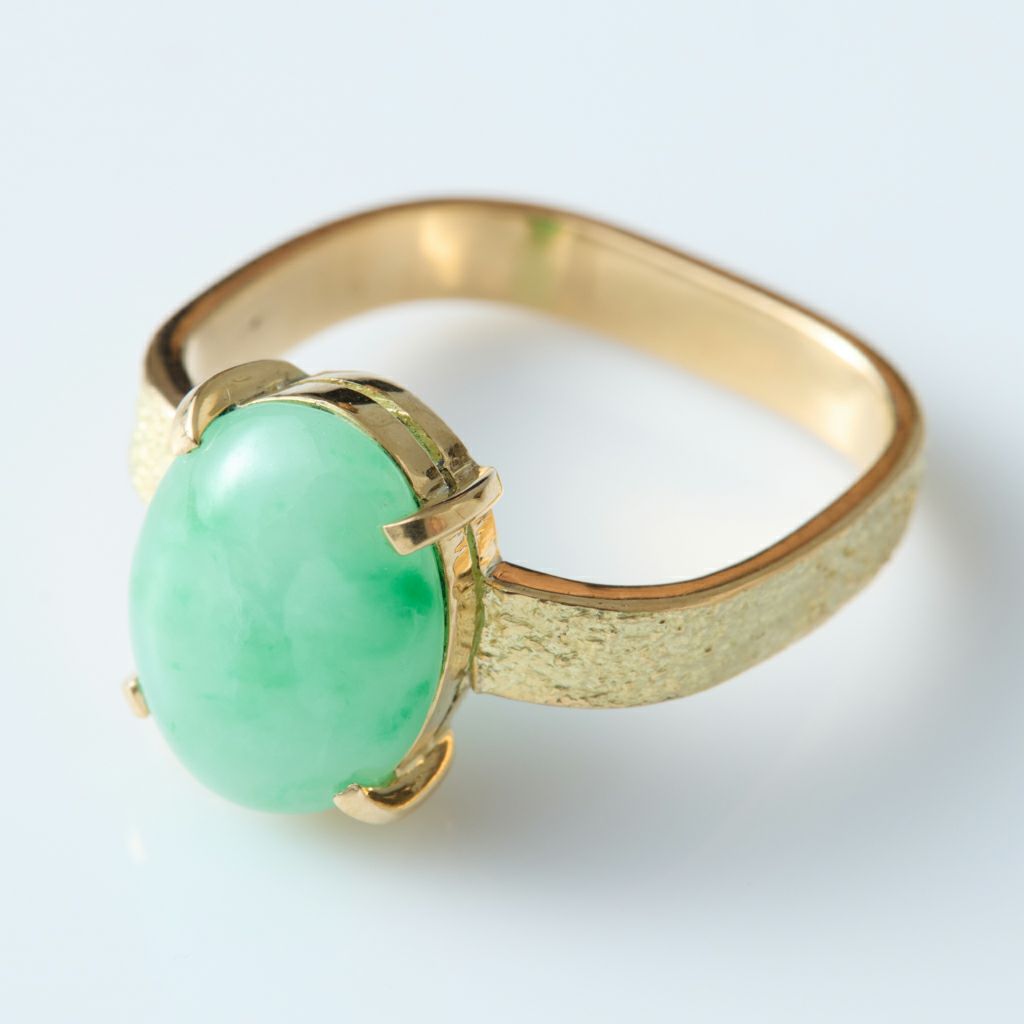 9号サイズ・プレミアム・K18】（プレミアム緑色ヒスイ）糸魚川天然翡翠