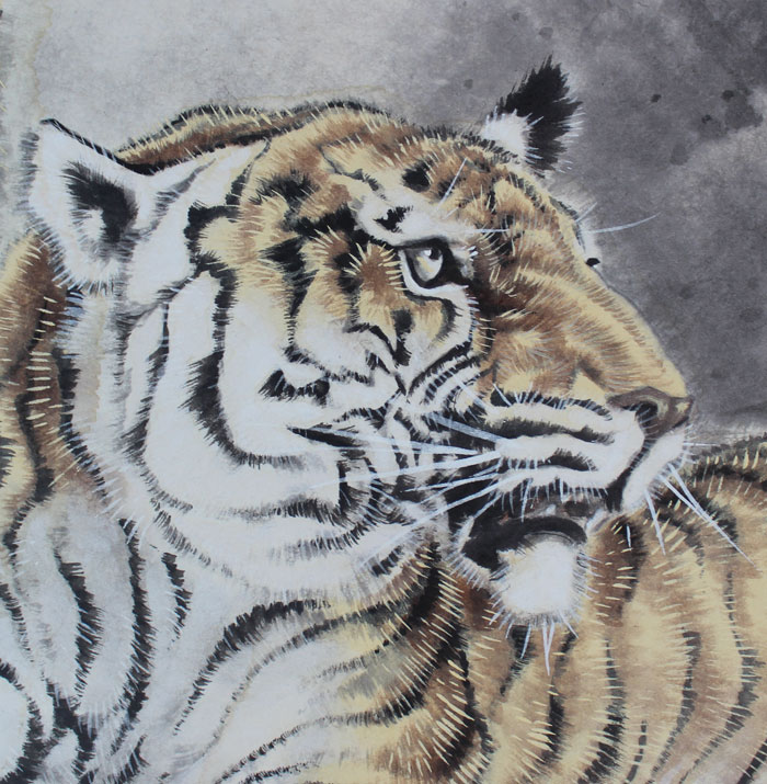 虎の掛軸 作品証明書付き 虎の掛軸 作品証明書付き 虎の掛軸 作品証明