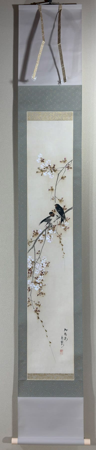桜花玄鳥｜新・古美術 高美堂（こうびどう）｜掛軸販売・通販・買取