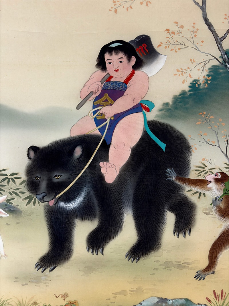 金太郎｜まくり・未表装｜新・古美術 高美堂（こうびどう）｜掛軸販売