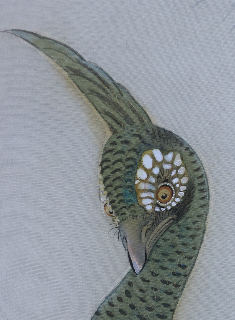 不老長春孔雀｜新・古美術 高美堂（こうびどう）｜掛軸販売・通販