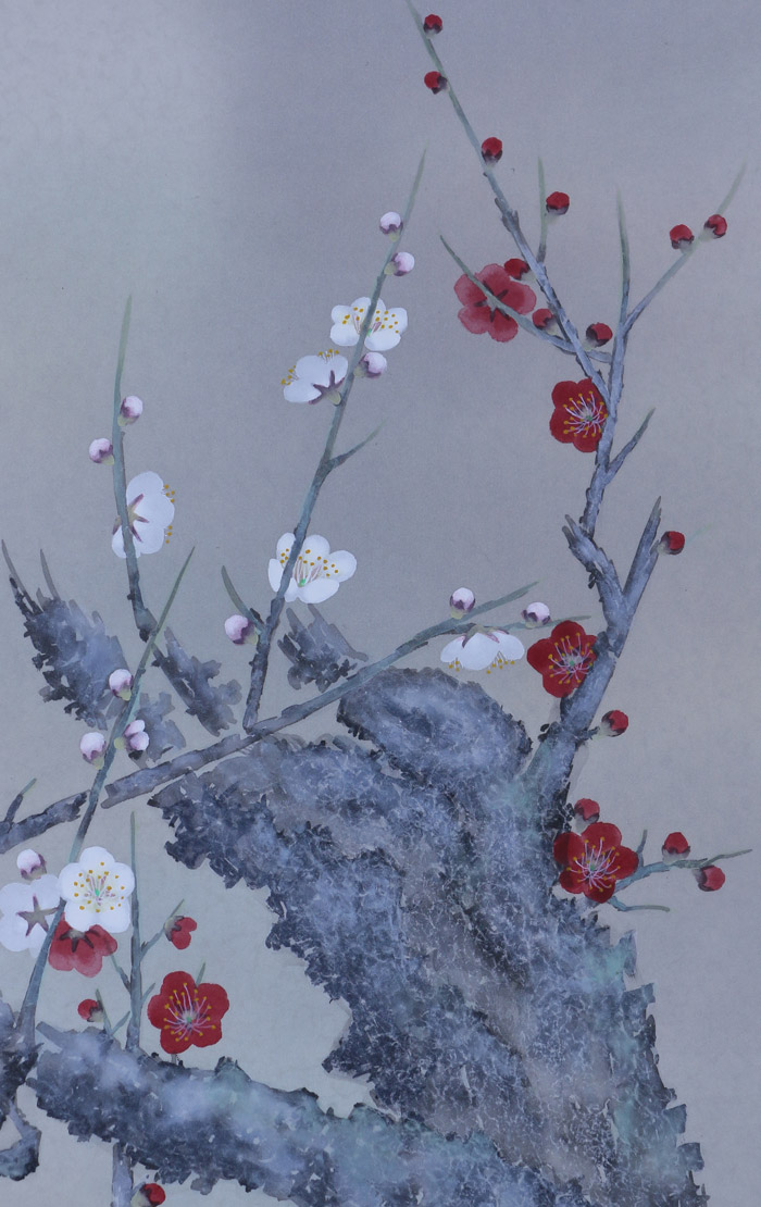 紅白梅｜新・古美術 高美堂（こうびどう）｜掛軸販売・通販・買取