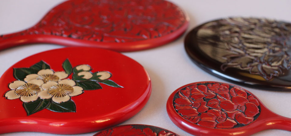 漆塗り茶櫃 村上木彫堆朱 川村庚堂作 漆塗り茶櫃 村上木彫堆朱 川村庚堂作