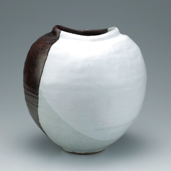 未使用】清水保孝作 三彩釉貼亀文(さんさいゆうはっかめもん)壺 未使用