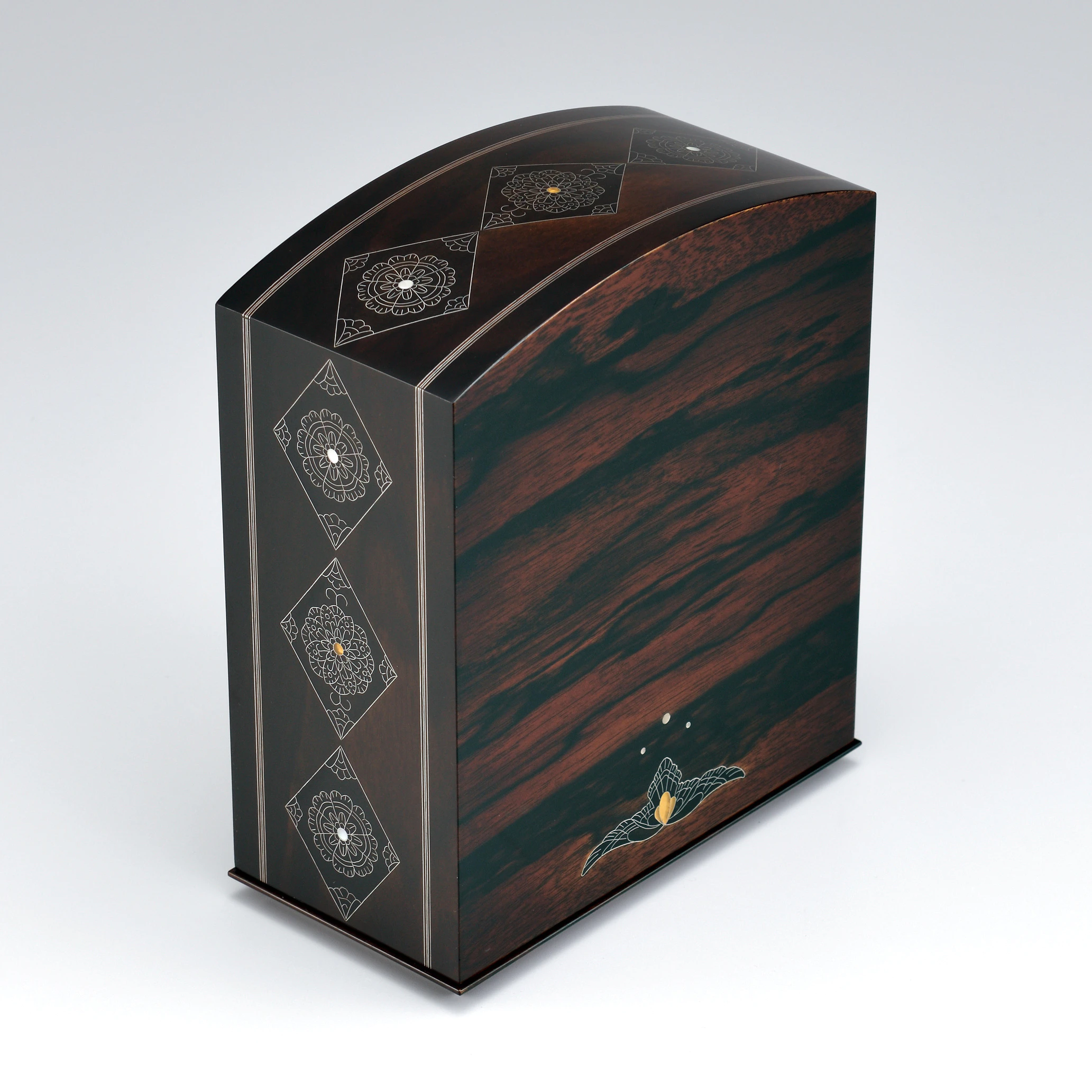 黒柿蘇芳染嵌荘箱「西方の風」(渡辺 晃男)｜ギャラリージャパン