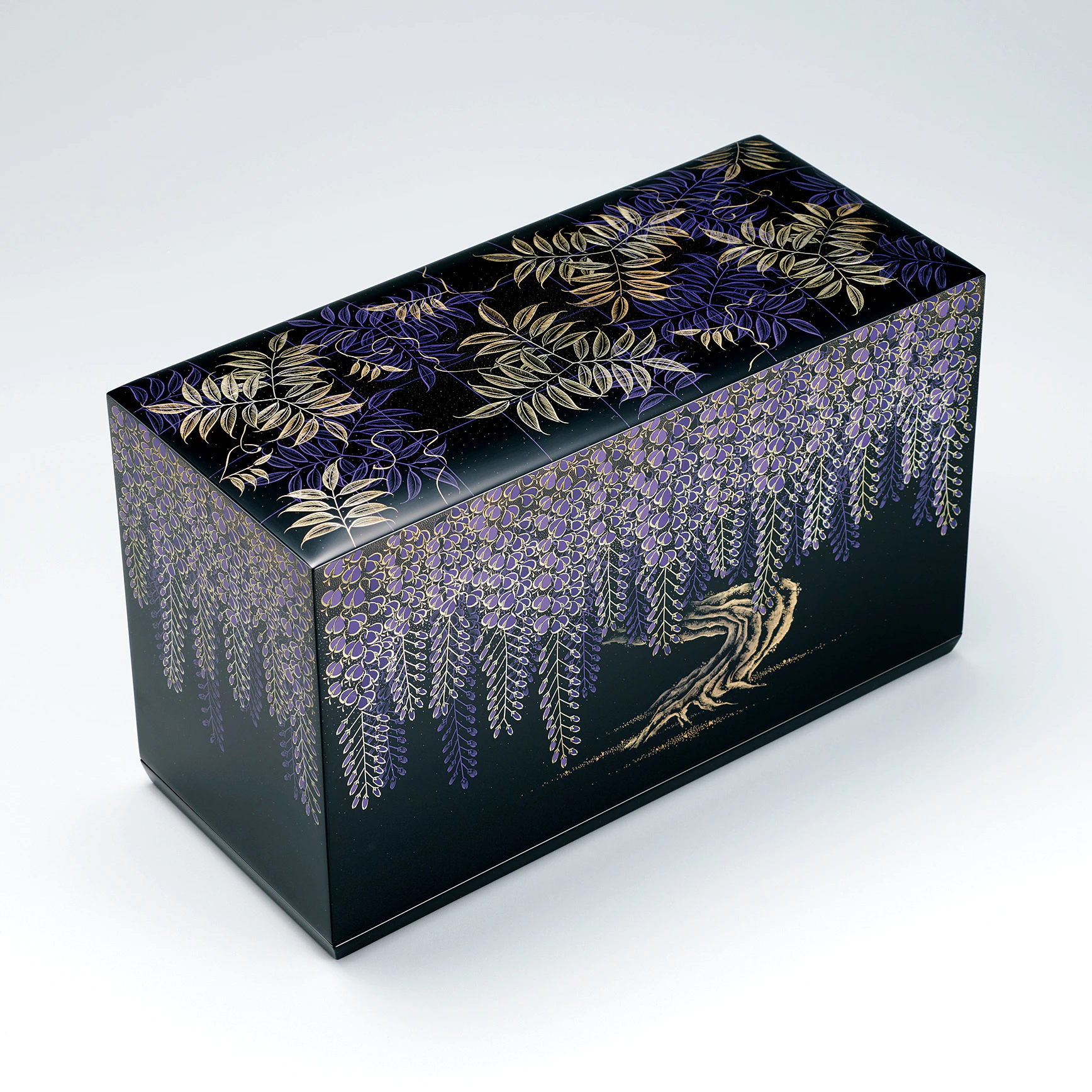沈金象嵌箱「百年の藤」(水尻 幸太)｜ギャラリージャパン
