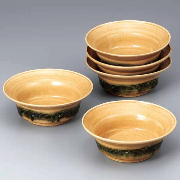 黄瀬戸流線文組鉢(鈴木 大三朗)｜ギャラリージャパン