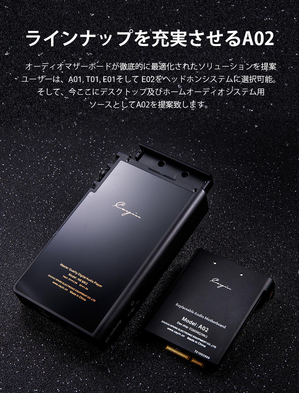 Cayin M6mk2 交換モジュール E2&A1 ポータブルオーディオ Cayin M6mk2