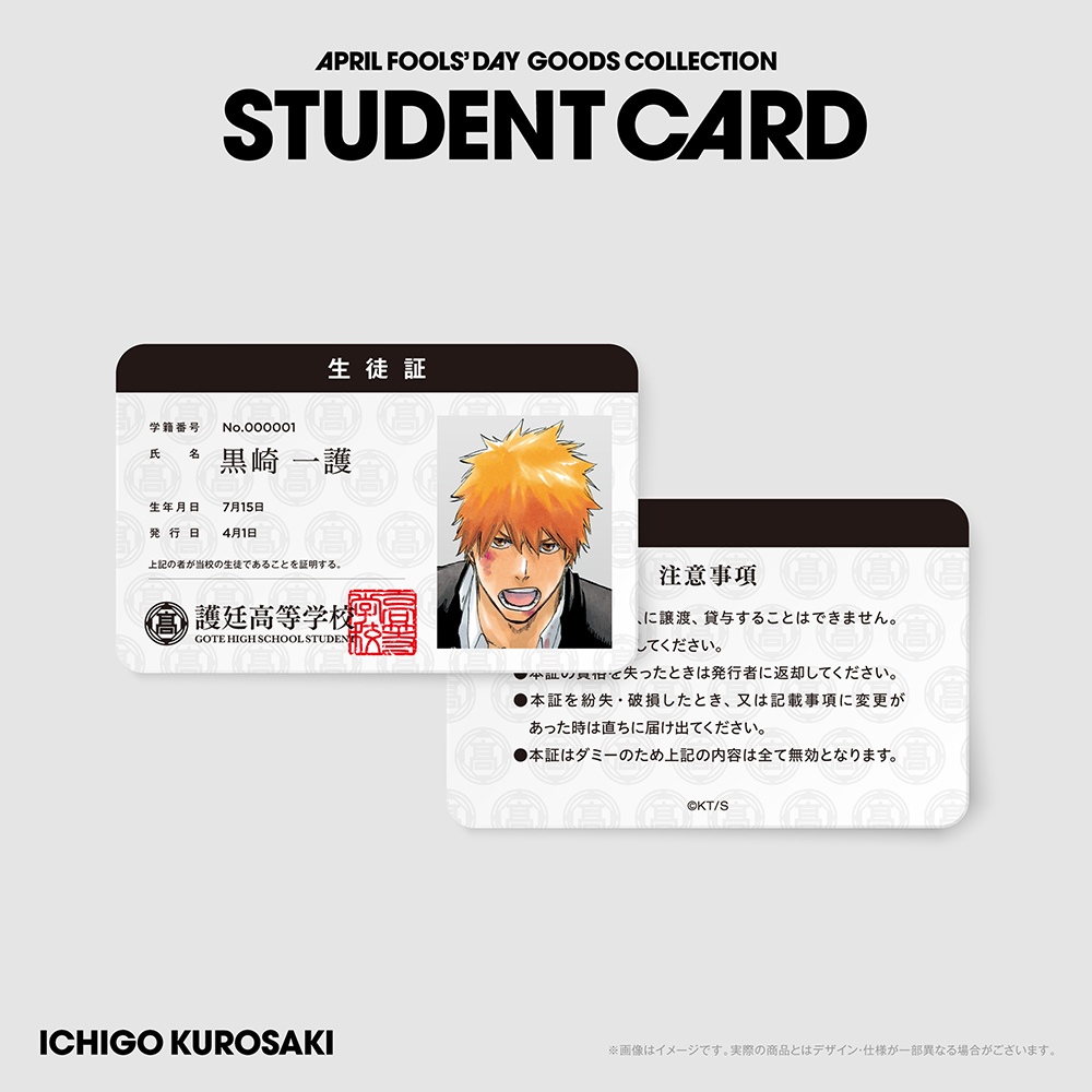 BLEACH 韓国 原画展 学生証 黒崎一護 30個 BLEACH 韓国展 学生証 黒崎
