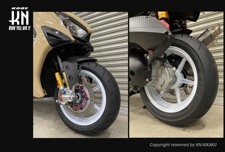 RCB 13インチ スポーツホイール【SP811】前後セット【シグナスグリ