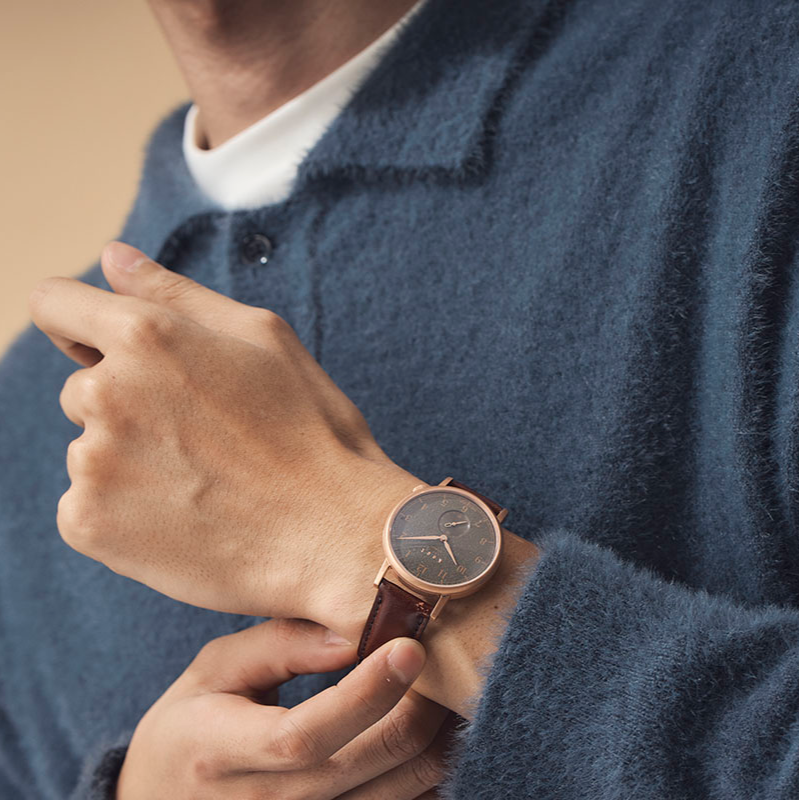 Knot S18-TOC-BK 時計ベルト バンド コードバン 18mm オーク – Maker's