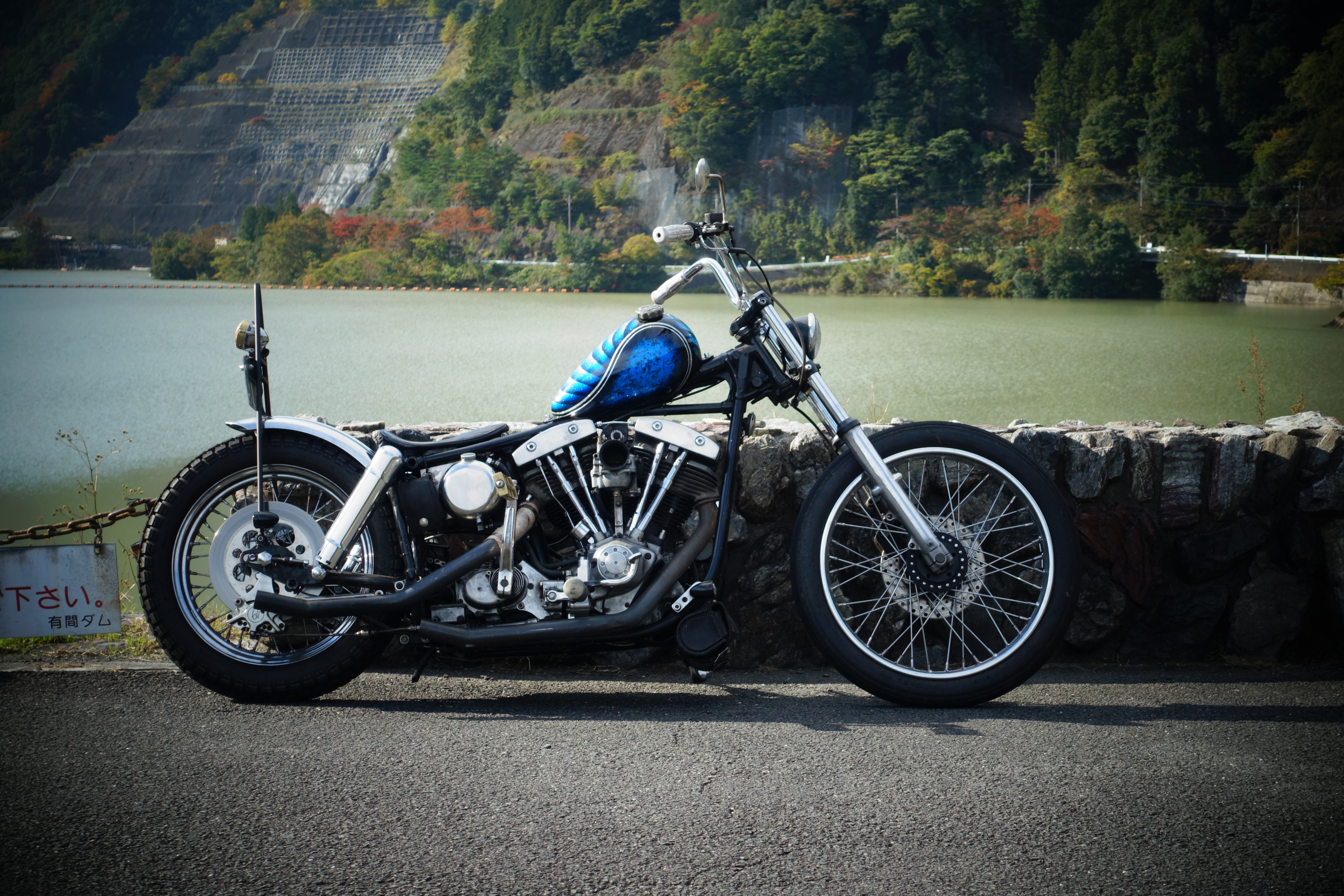 ピーナッツタンクハーレーショベルヘッドパンヘッドナックルヘッド