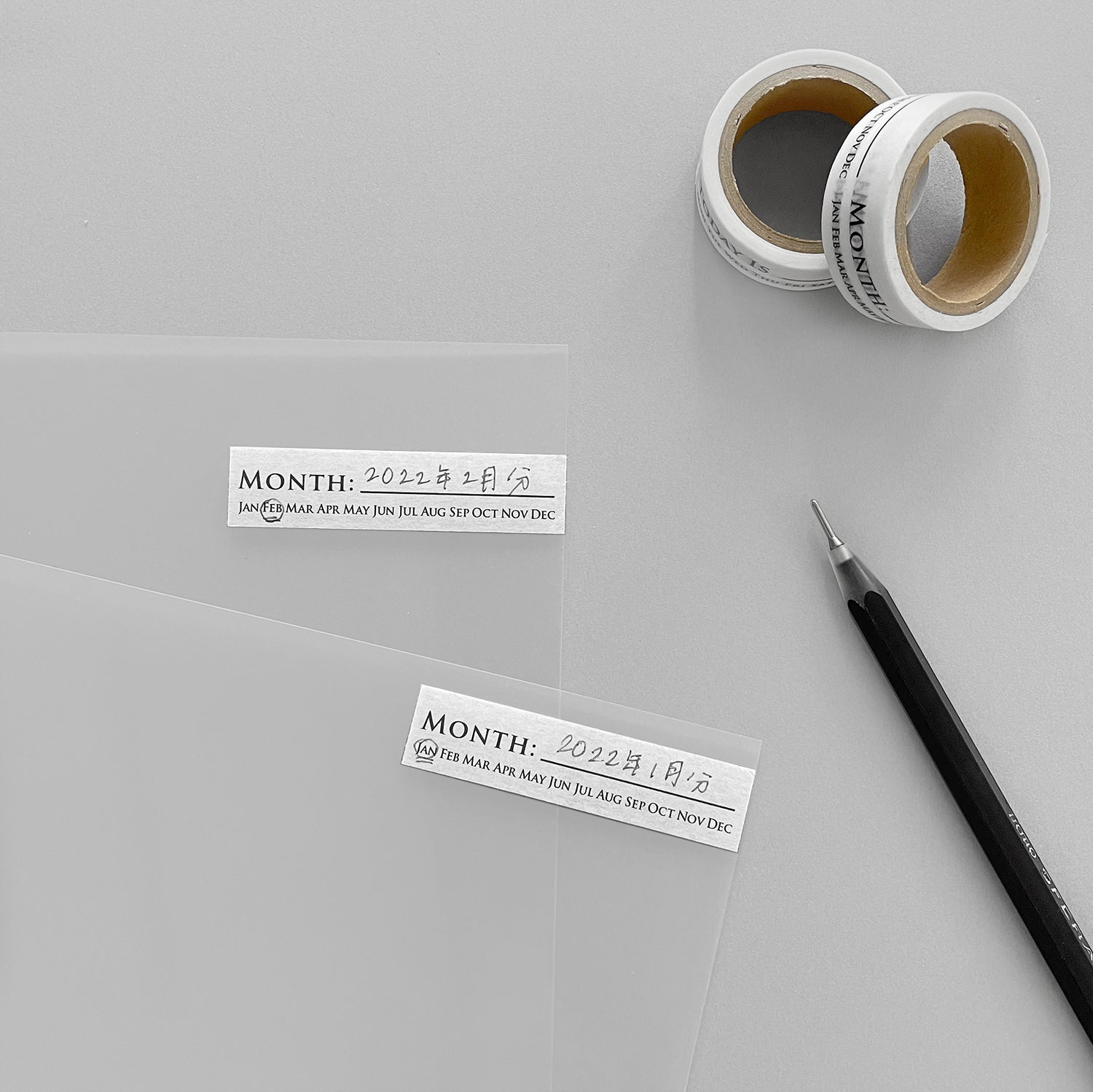 027_MONTHマスキングテープ｜月 – KNOOPWORKS
