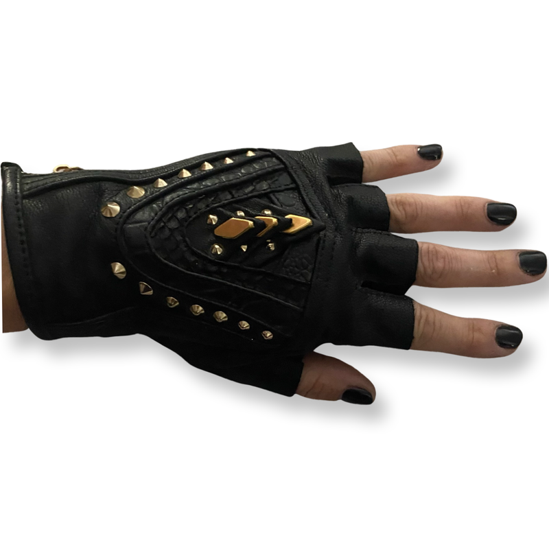 小物 SWITCHBLADE STAR-STUDDED LEATHER GLOVES SWITCHBLADE STAR