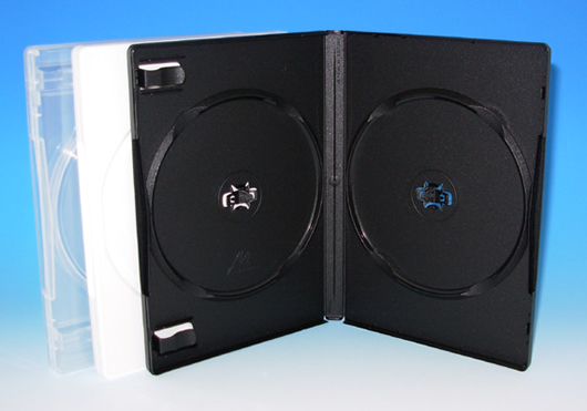 高品質DVDケース、2枚組用ケース(Mロック)/100個 / プラスチックケース