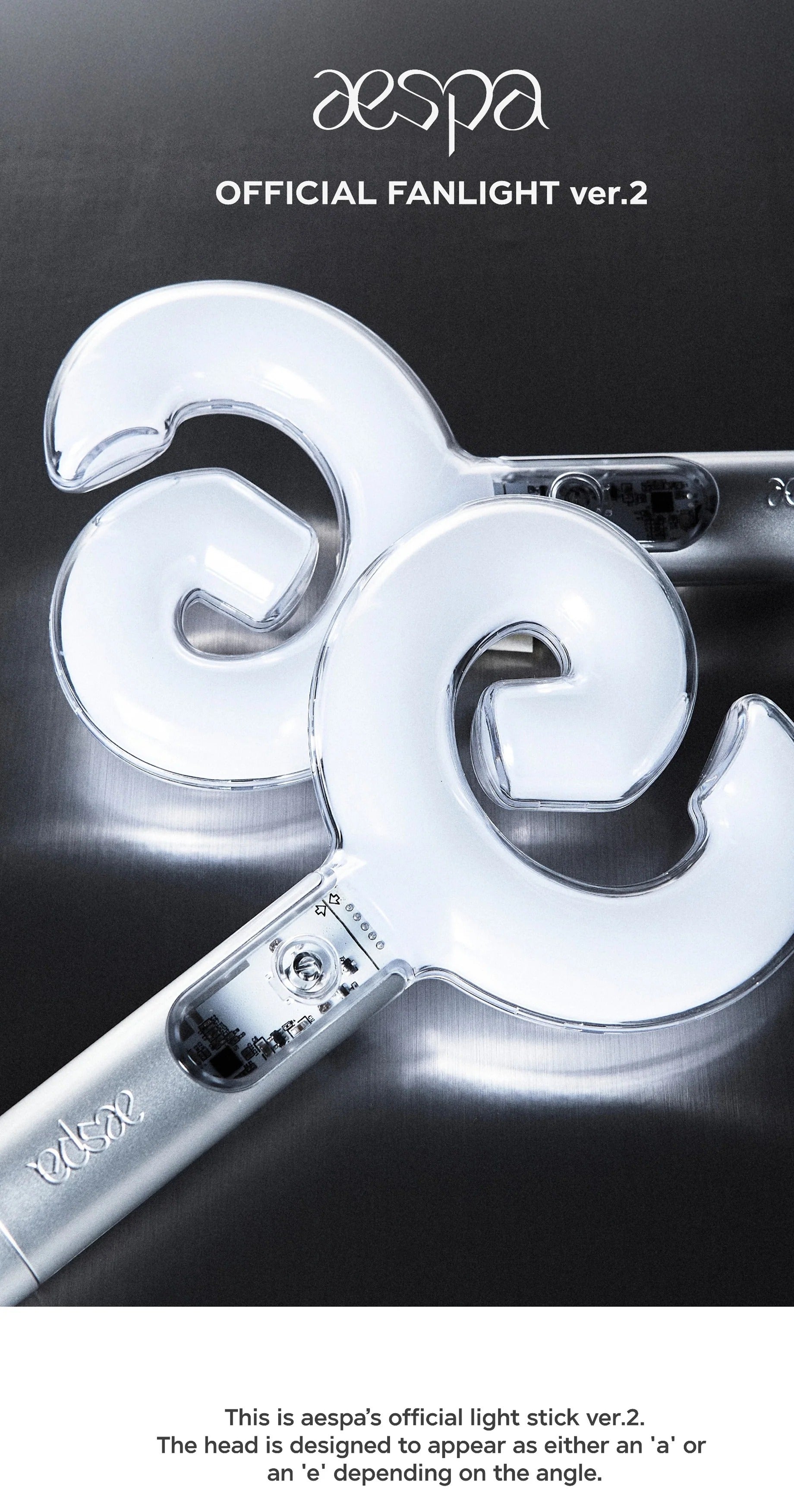 AESPA Official Lightstick Ver 2 – Ships from Korea – Kpop Omo