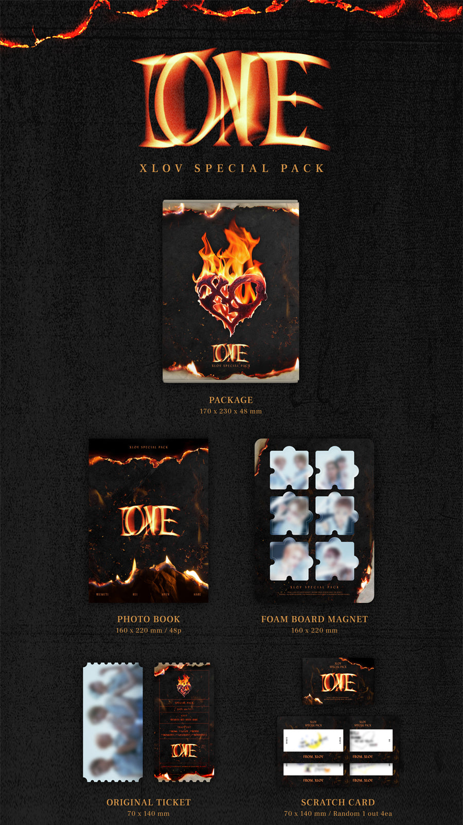 K-Pop Album XLOV - I ONE Special Pack [Limited Edition] - With