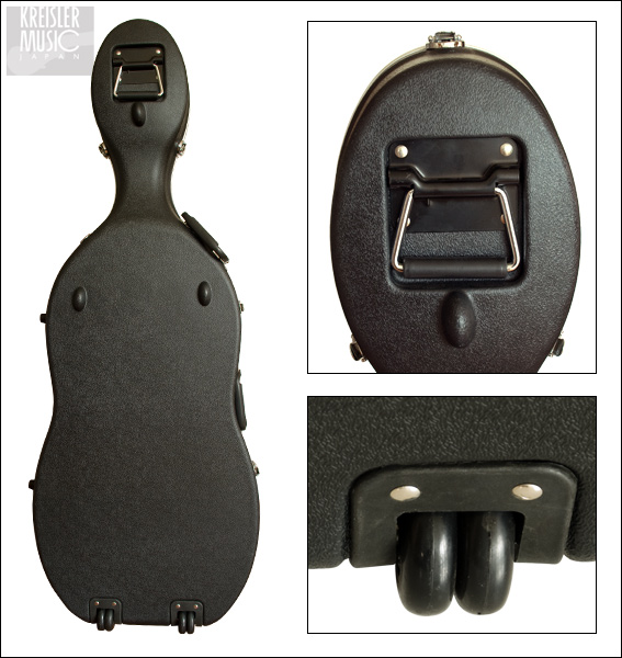 チェロ用ハードケース◇キャリー付き◇しっかりした作りです