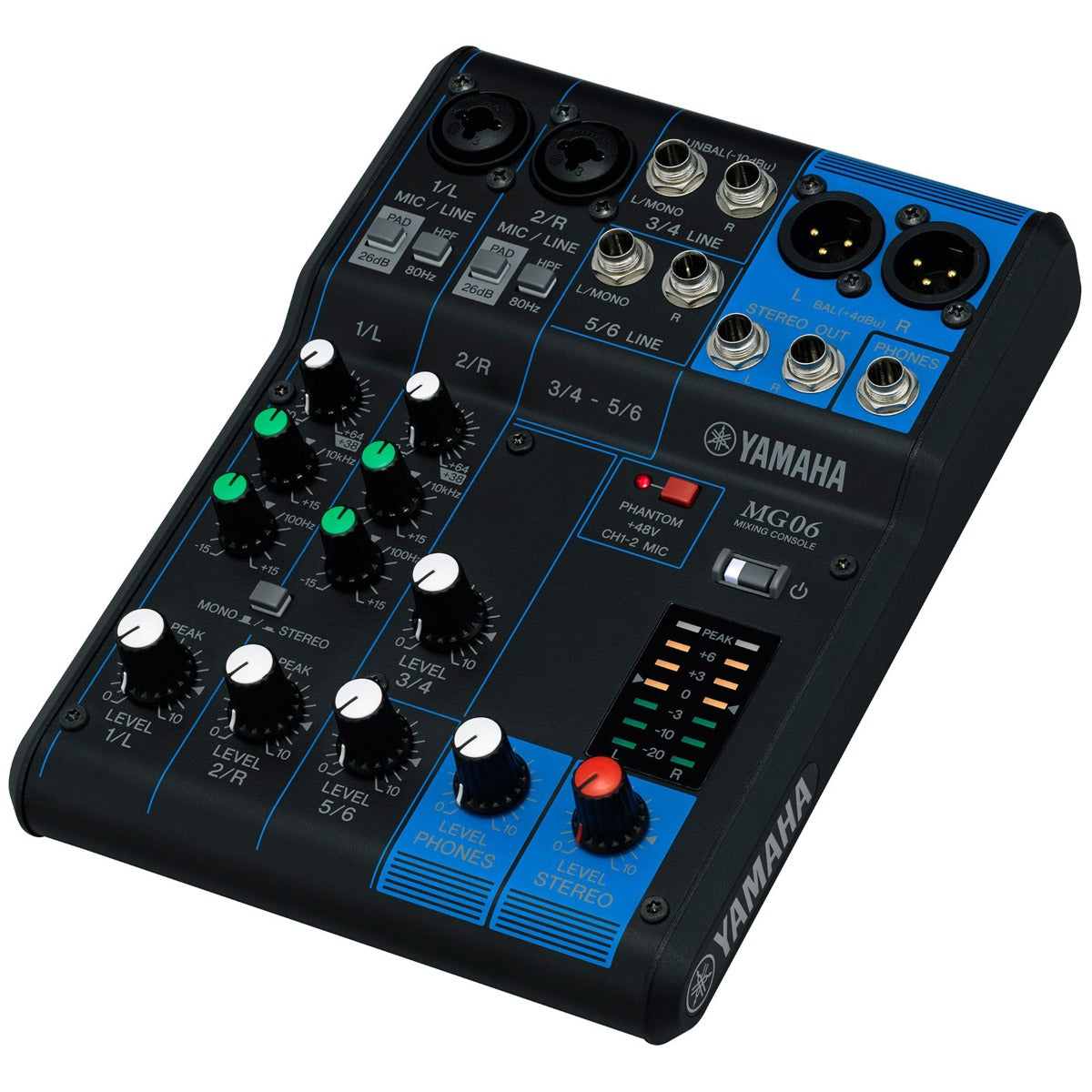 Yamaha MG06 6-Channel Compact Stereo Mixer – Kraft Music