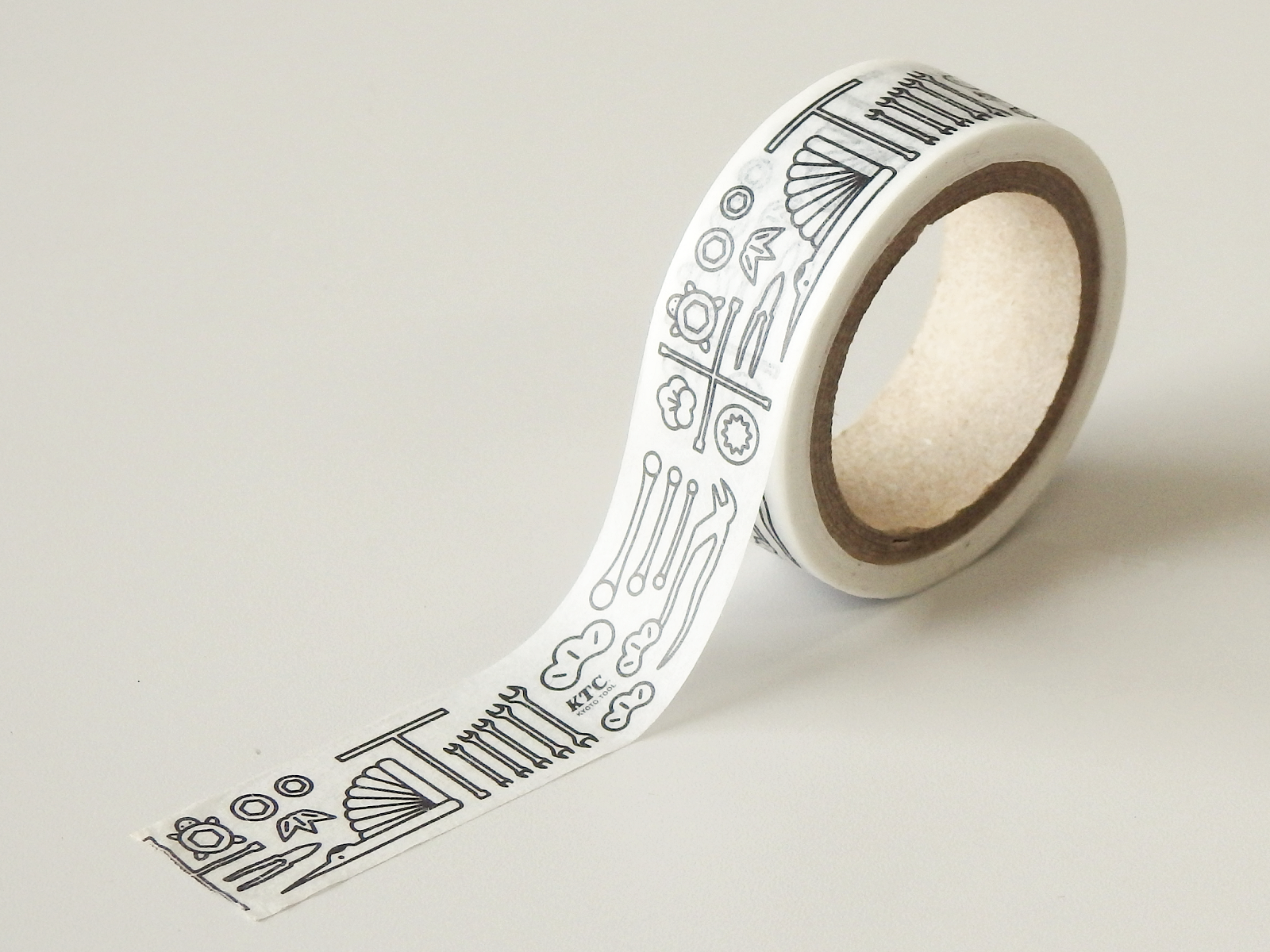 KTCオフィシャルグッズ「KTCマスキングテープ（工具柄）」および