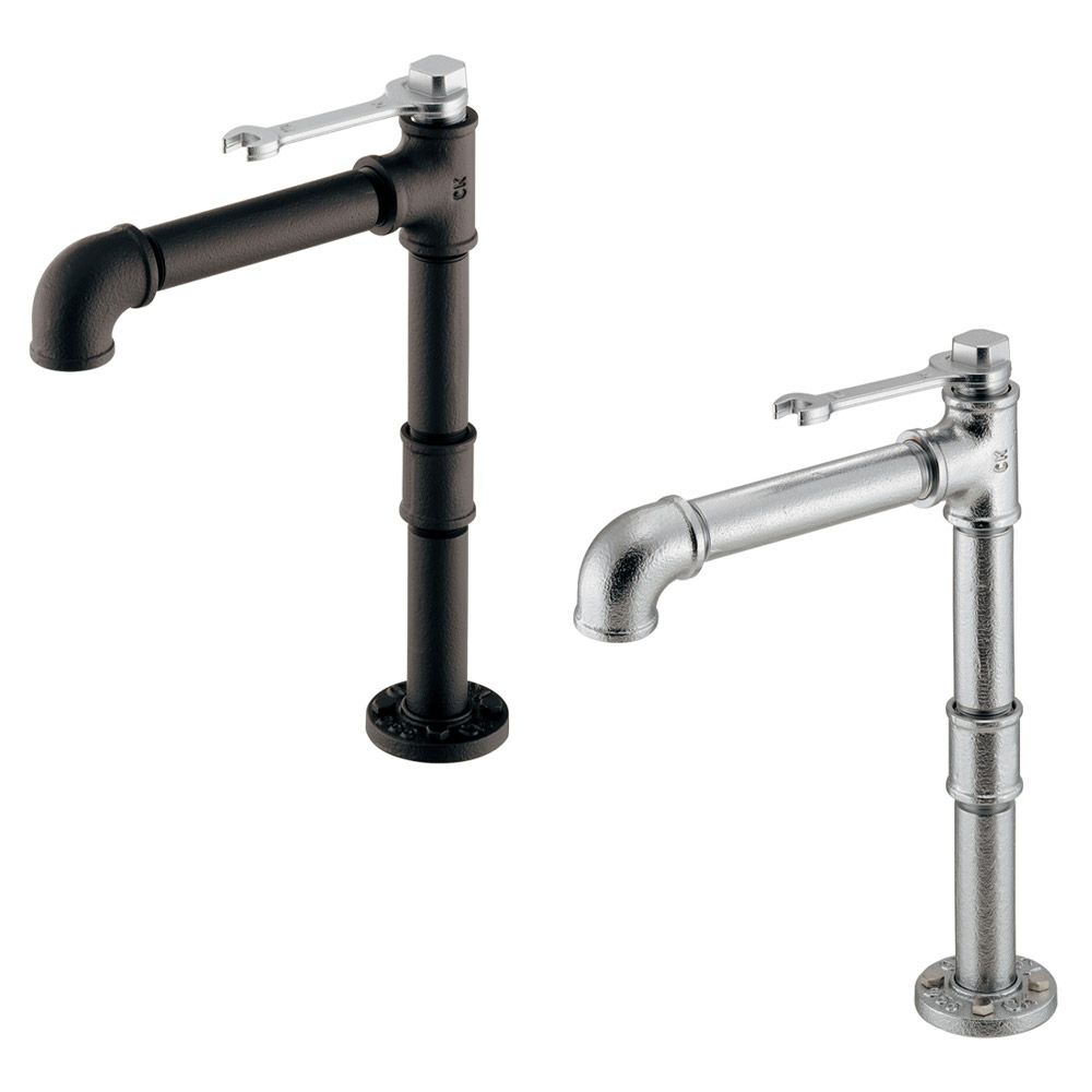 カクダイ 721-268 インダストリアル立水栓トール Amere 単水栓｜建材