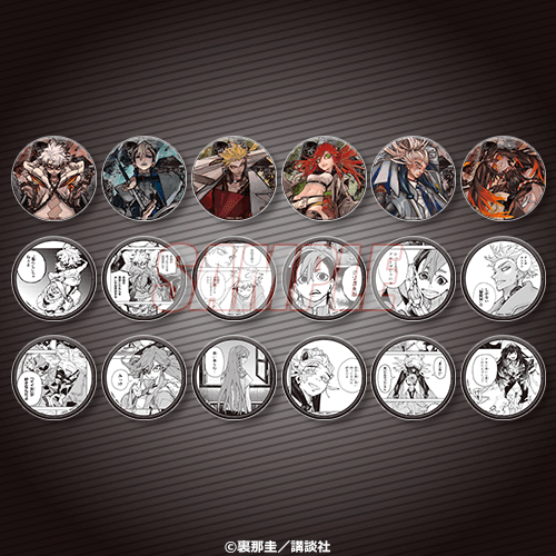 ガチアクタ くじ引き堂 缶バッジ エンジン D-13 8点セット D–13