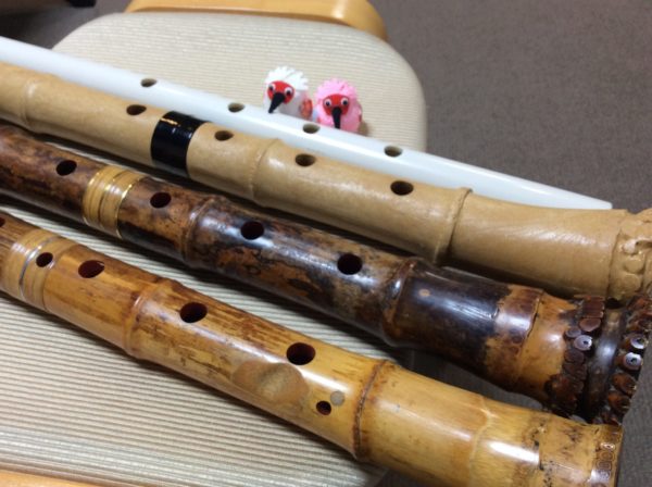 尺八 1.4尺 5孔 美品】尺八 琴古流 バチ型 銘