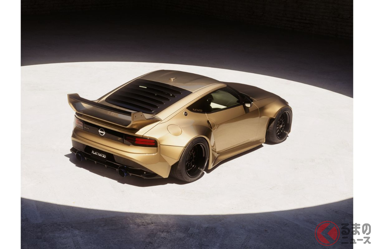 マブしすぎる金ピカボディ！ 日産新型「フェアレディZ」にド迫力ワイド