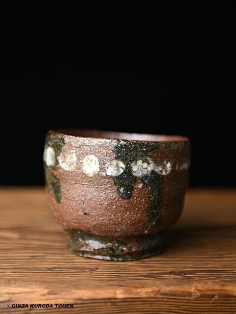 川喜田半泥子 印花筒茶碗 | 銀座 黒田陶苑