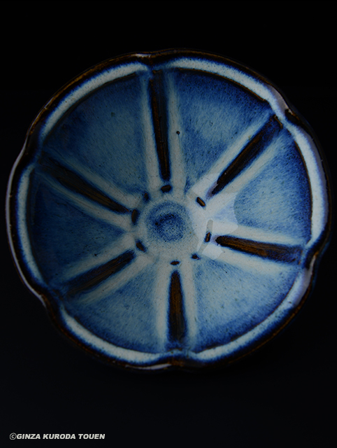 河井寛次郎作柿海鼠釉四方押皿 一品物 検森豊穣の土 河井寛次郎作柿