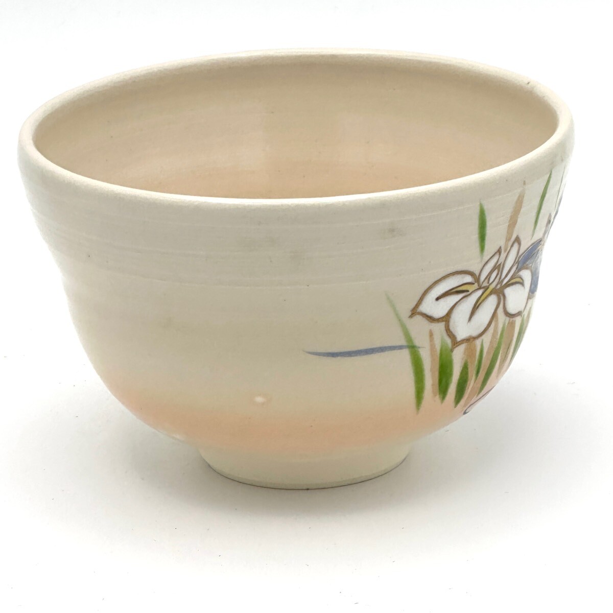 八木海峰作 京焼 抹茶茶碗(杜若)｜抹茶道具｜京なごみオンラインショップ