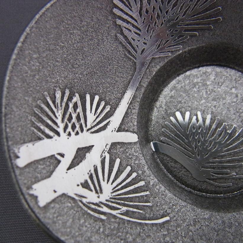 本錫製 茶托（イブシ小判型2.5寸）5枚組｜茶器・煎茶道具｜京なごみ