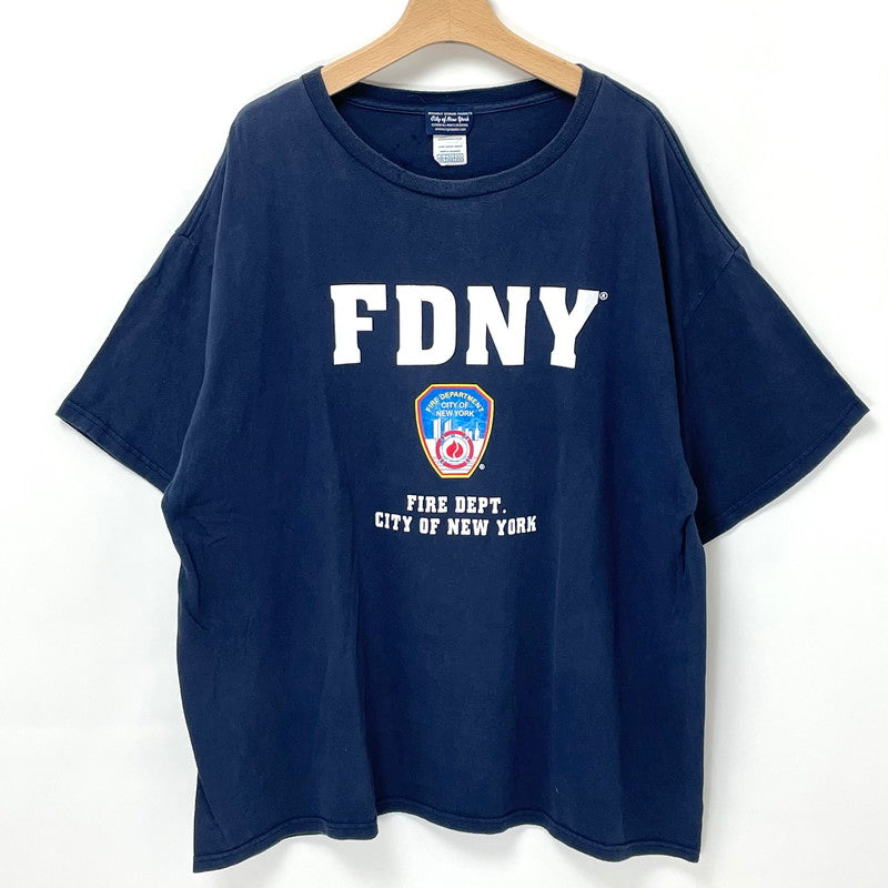 ニューヨーク市消防局 FDNY ネイビー オフィシャルTシャツ 2XLサイズ