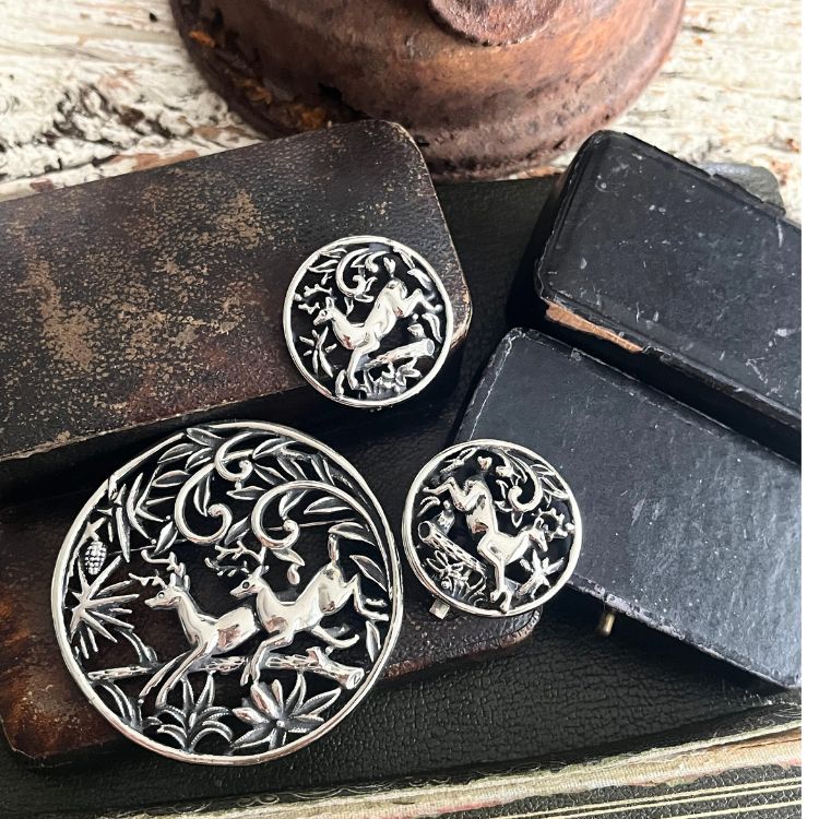 1940〜50年代ヴィンテージベークライトアニマルホース馬ブローチ