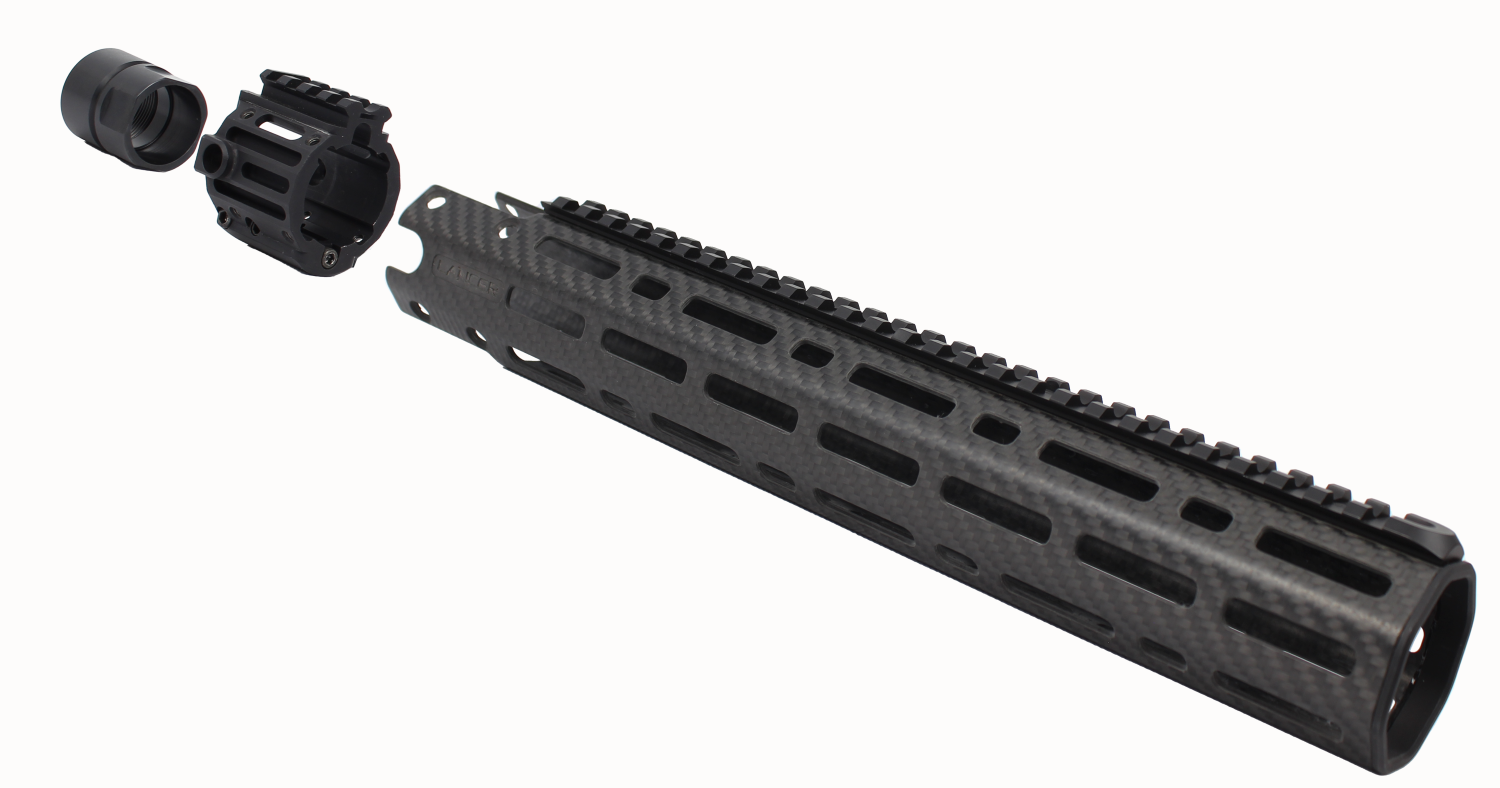 実物Lancer LCH GEN2カーボンファイバーハンドガード11.5inc 実物