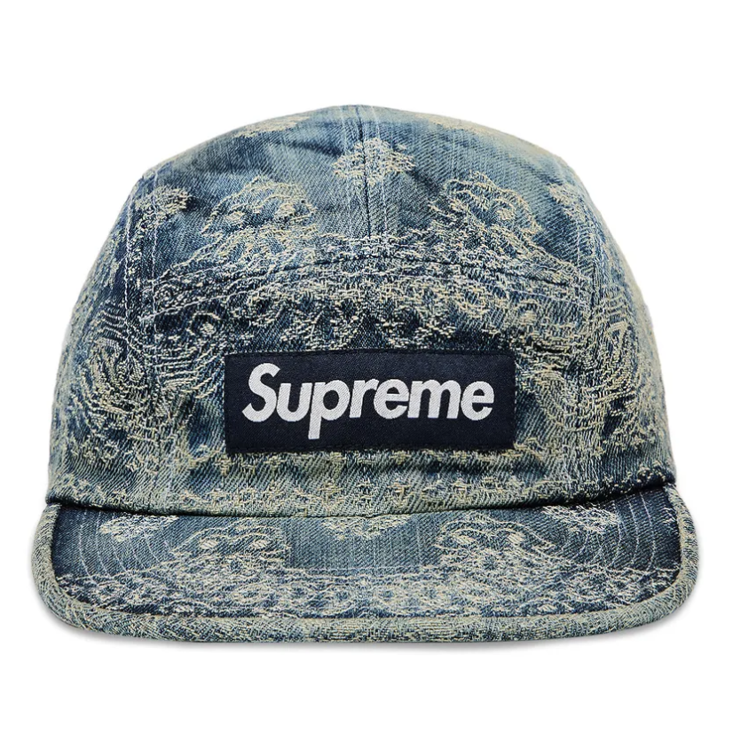 Supreme Bandana Jacquard Denim Camp Cap