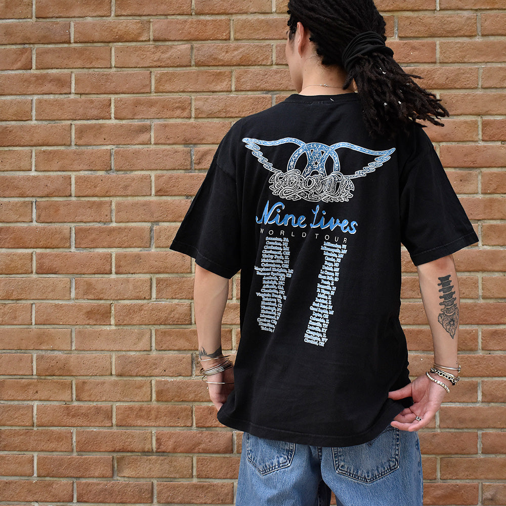 90's Aerosmith “Nine Lives“ World Tour Tシャツ 240804H – LABORATORY®