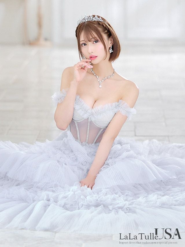 オフショルダー ロングドレス | LaLaTulle by Tika