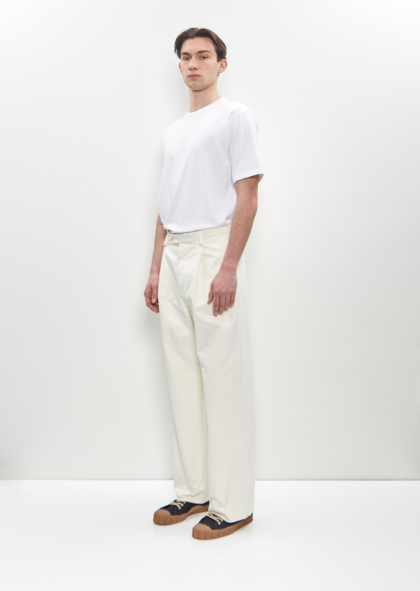 Washed Chino Finx One Tuck Pants – La Garçonne