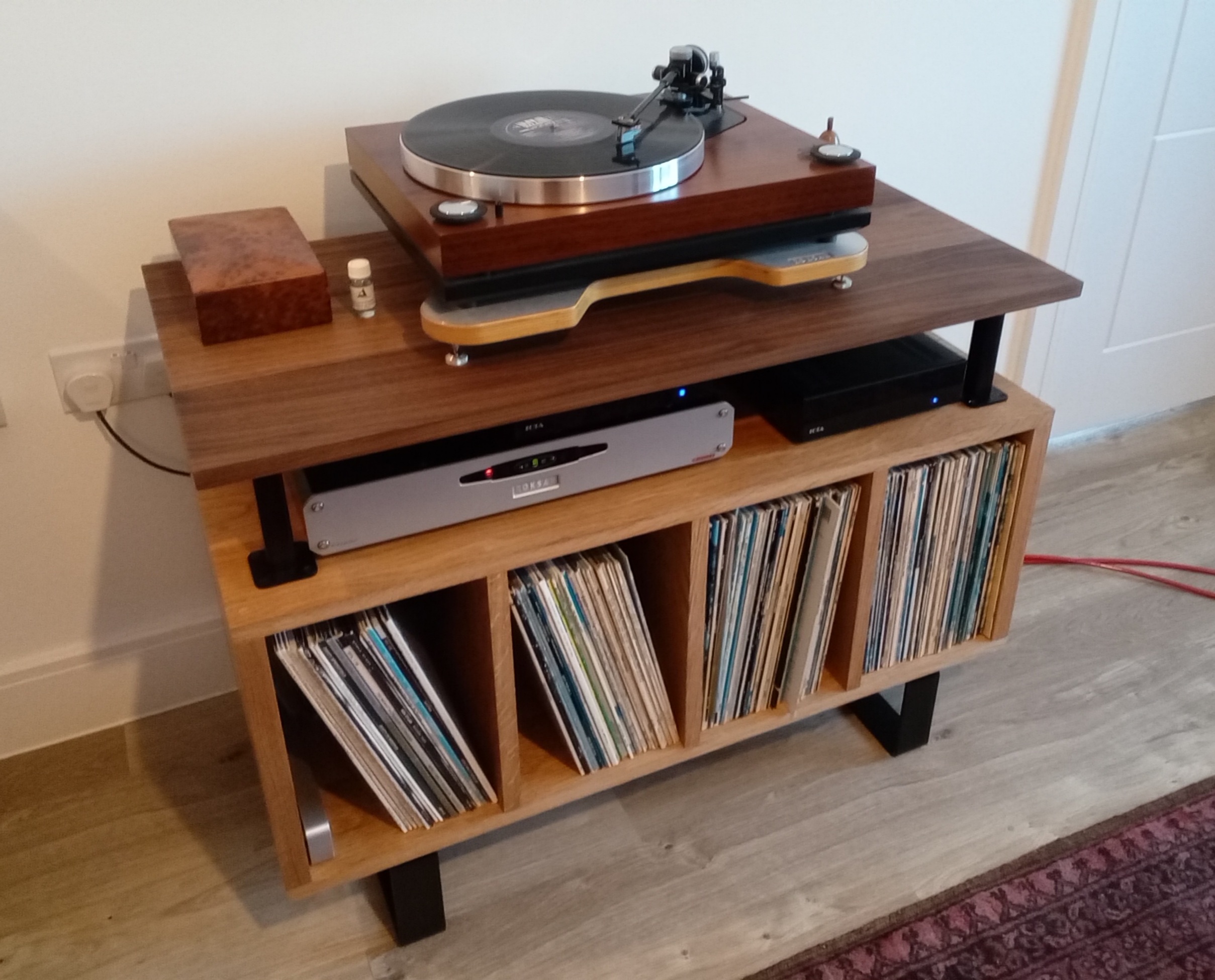 レコードBOX 12サイズ カスタム ウオールナッツ仕様 [10箱セット販売