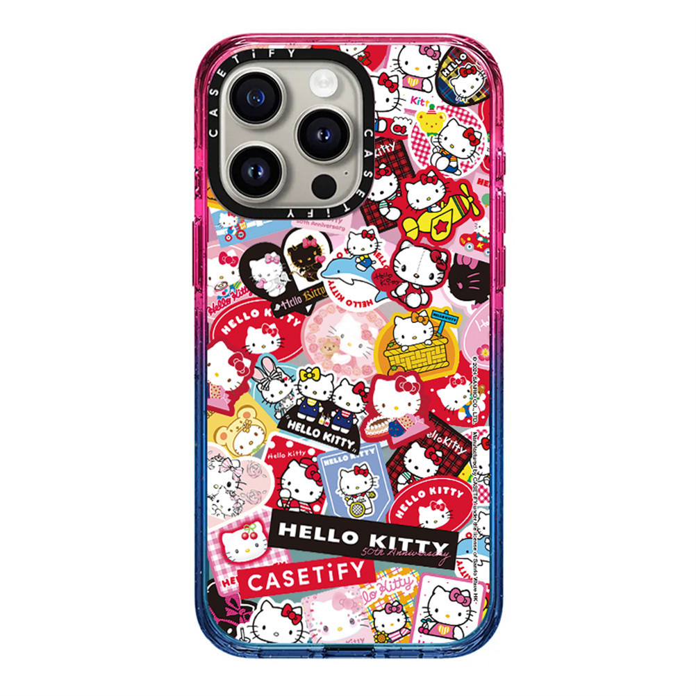 CASETiFY Hello Kitty 50th Anniversary - Sticker Frame Case Cotton