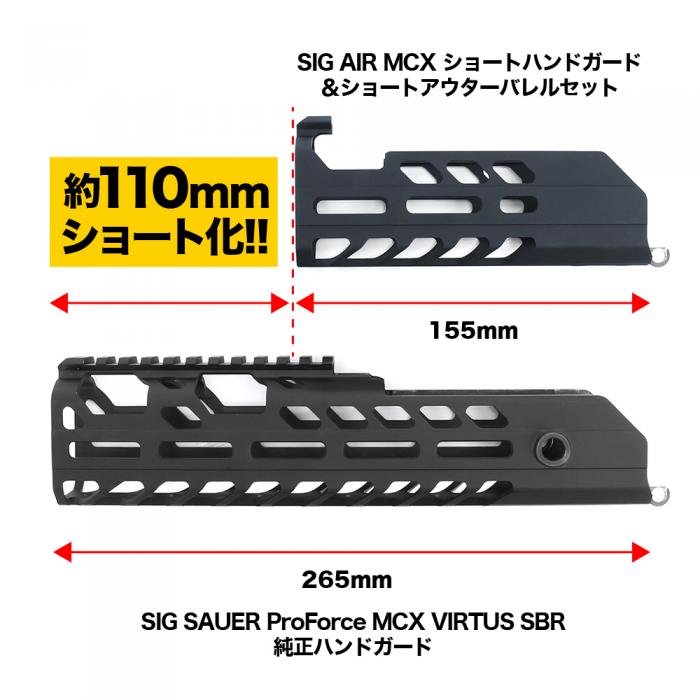 SIG MCX ショートハンドガード&ショートアウターバレルセット [NITRO