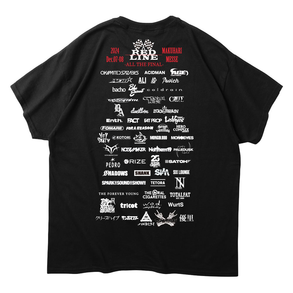 5.REDLINE 2024 Official T-shirts (Black) | REDLINE OFFICIAL GOODS