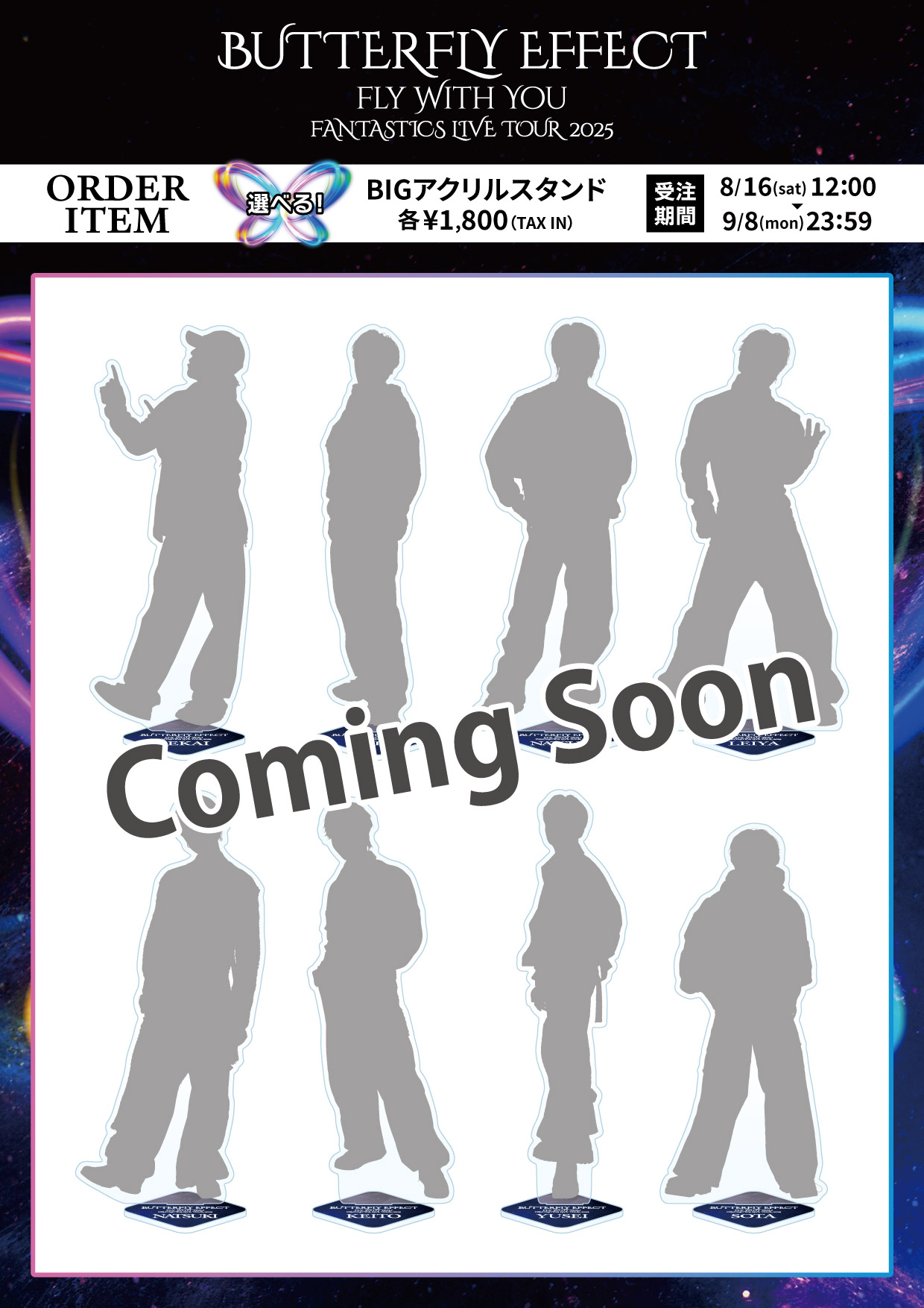 FANTASTICS LIVE TOUR 2025 “BUTTERFLY EFFECT” -FLY WITH YOU