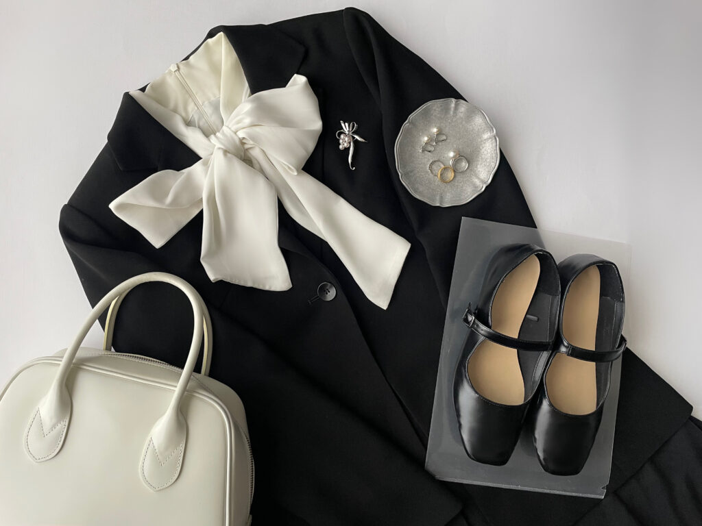 MIKIMOTOのパールブローチで卒業式PTA お手伝い妄想コーデ ＃明日なに