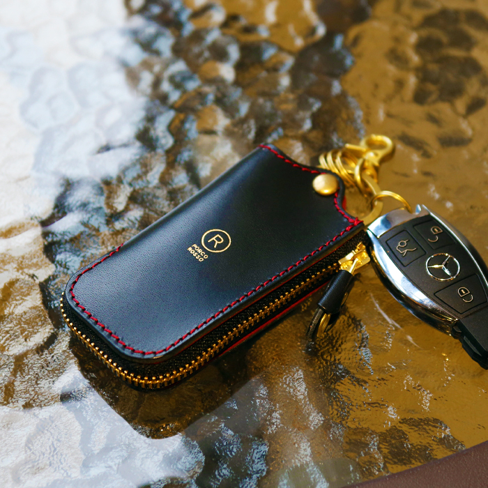 レザーZIPキーケース｜革鞄・革小物のPORCO ROSSO（ポルコロッソ）