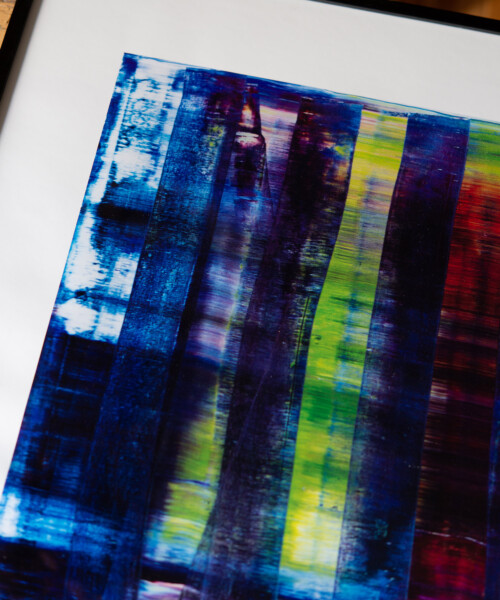 特別額装品/Abstract painting（ゲルハルト リヒター）/ブラック