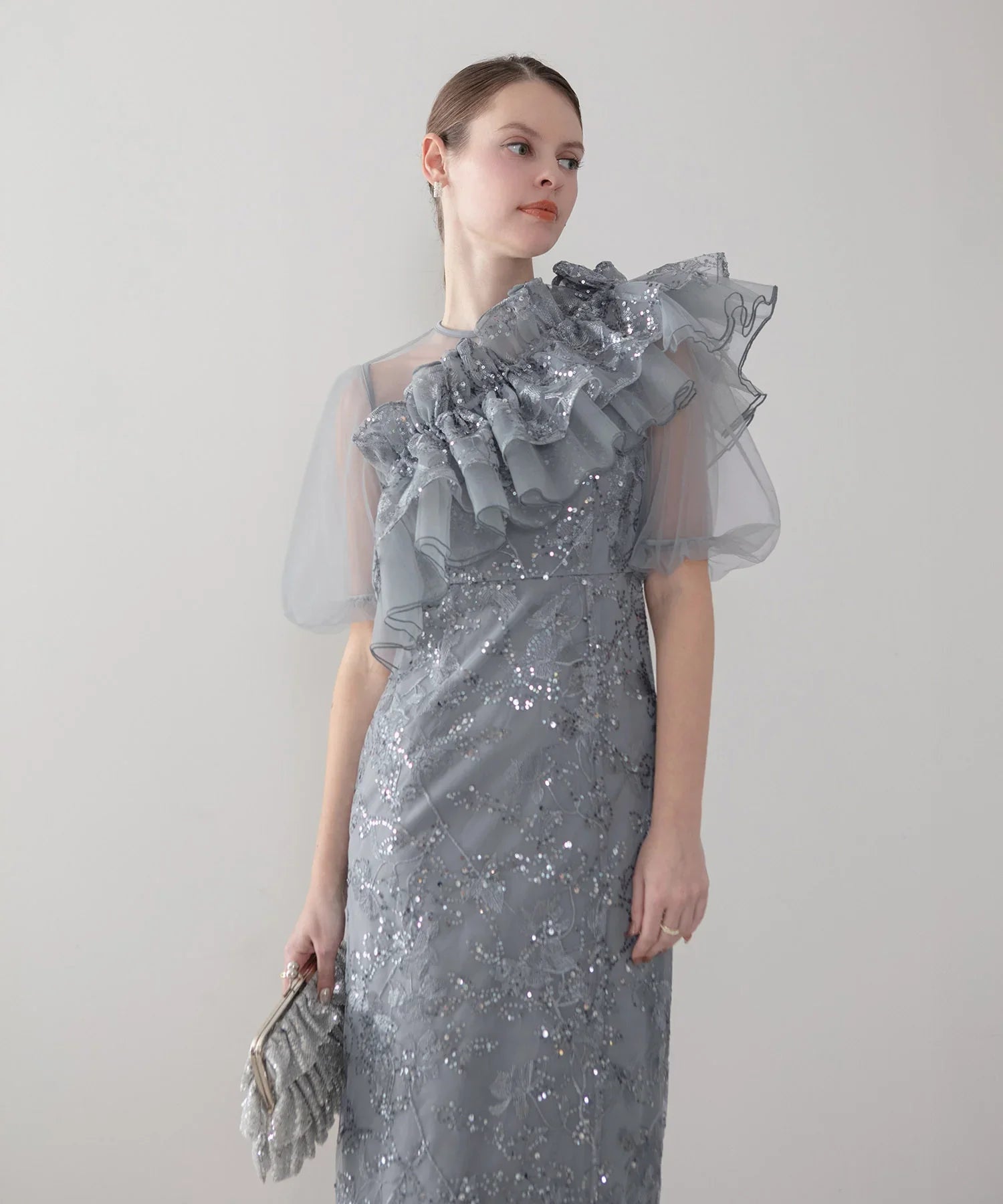 予約販売】3WAYチュールラッフルフラワースパンコールIライン