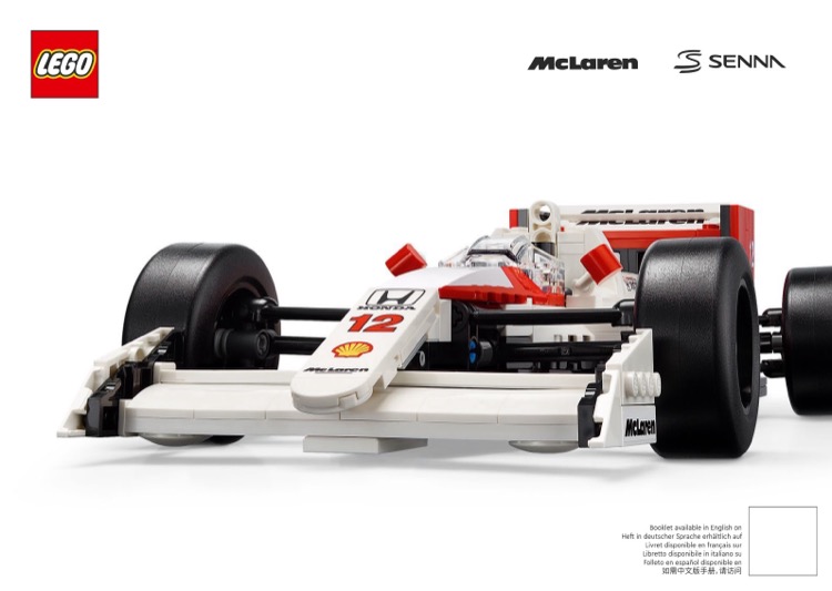 LEGO Instructions for set 10330 McLaren MP4/4 and Ayrton Senna