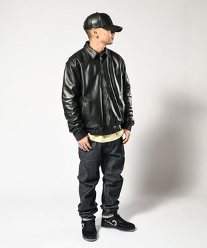 LFYT MONOGRAM LF LOGO LAMB LEATHERJACKET